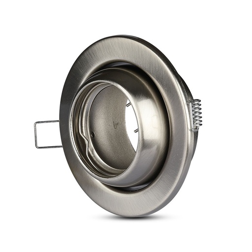 [24720-0] VIP GU10 lampe - rund, satin nikkel, elegant belysning til dit hjem