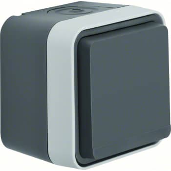 [7917044149] Stikkontakt schuko grå komplet W1