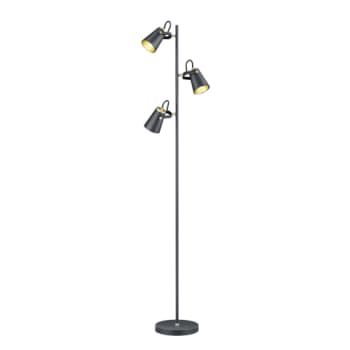 [6644102656] Edward Gulvlampe 3L sort/guld