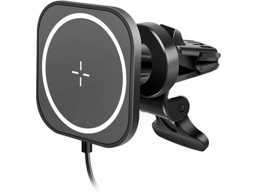 [H63694] Magnetisk mobilholder m. QI-opladning + bil-vent. clip