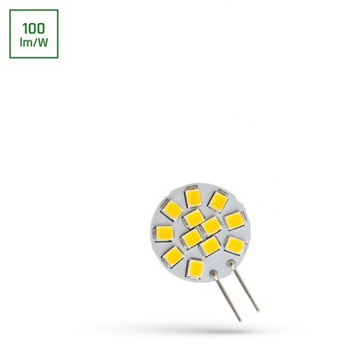 [32713-19664] Spectrum LED 1,2W G4 - 12V, Varm Hvid, 120lm, RA80 - Energibesparende og holdbar LED-pære til 12V installationer