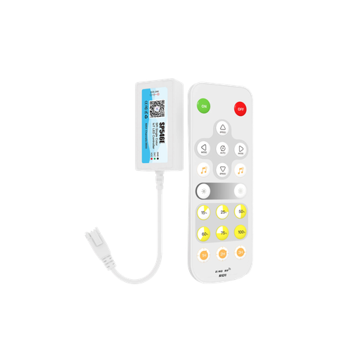 [31888-0] Mini SPI løbelys controller med fjernbetjening - 2,4 GHz, 12-24V.