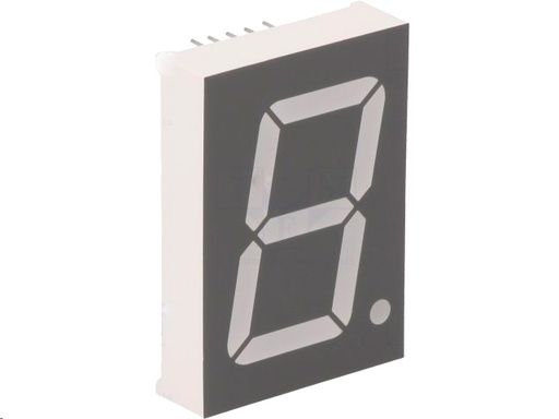 [H45005] 7-segment LED display - 30,6mm, Katode, Rød (60mcd)