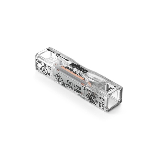 [H62829] PUSH WIRE® inline fjedersamlemuffe - 2 x 0,75-4mm², 32A