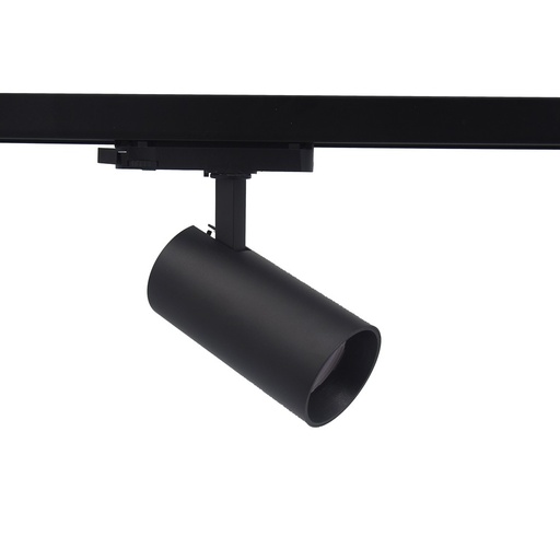 [32617-19634] LEDlife 20W Sort Skinnespot med Høj Farvegengivelse (RA 97) - 2400lm, 38 grader, 3-faset, 230V Input