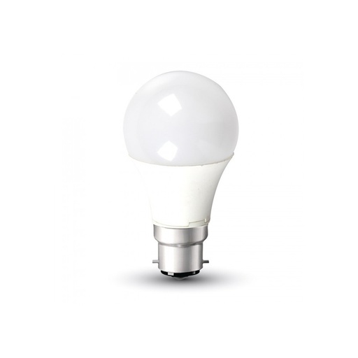 [2671-10510] V-Tac 9W LED pære - B22, Erstatter 60W, 806lm, RA80