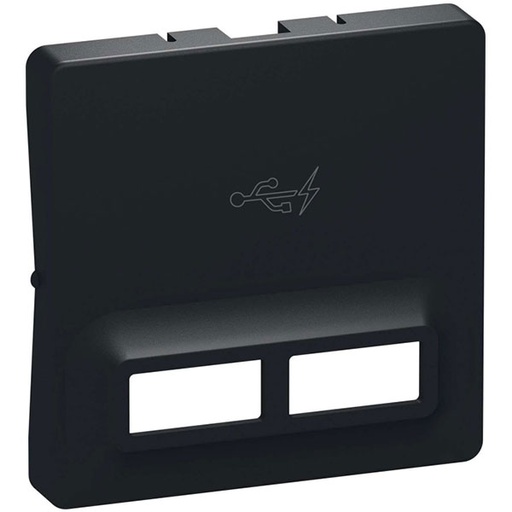 [1017058219] Fuga afdækning til 2 USB-ladere koksgrå