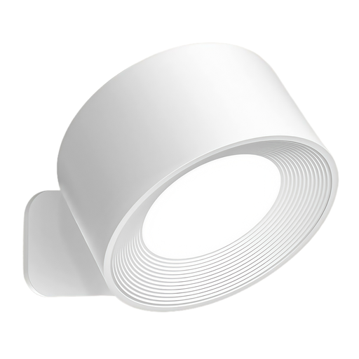 [32501-19563] Genopladelig væglampe CCT - 4,5W, Hvid, rund, 360° roterbar, inde/ude, IP54, inkl. lyskilde