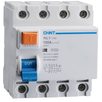[6222100258] Fejlstrømsafbryder RCCB/RCD 4P 100A 300mA, tidsfors, type A, S-type, N til venstre