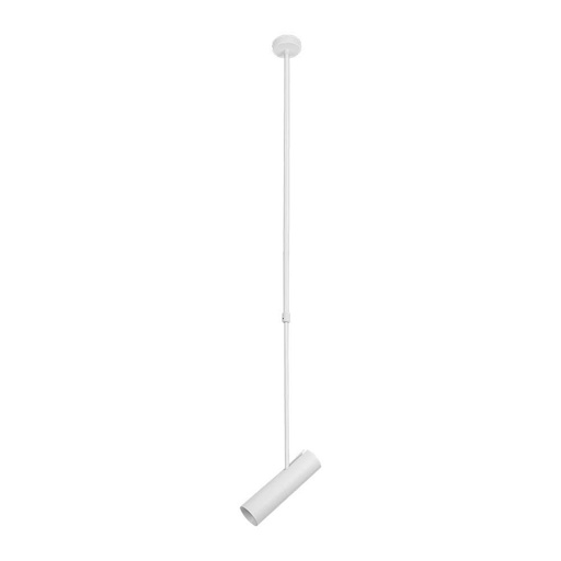 [25961-0] V-Tac Pro GU10 lampeholder i aluminium i hvid farve - 3 års garanti