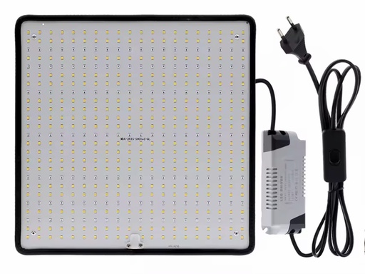 [H51930] LED Panel Plantelampe - 500 LED Fuldspektrum, 40W (30x30cm)