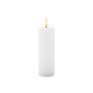 [7848203842] Sille Genopladelig lys Ø5xH15cm Hvid