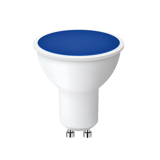 [32547-0] LEDlife 5W Blå LED spot - 230V, GU10 Fatning - Energibesparende og stilfuld belysning til dit hjem.