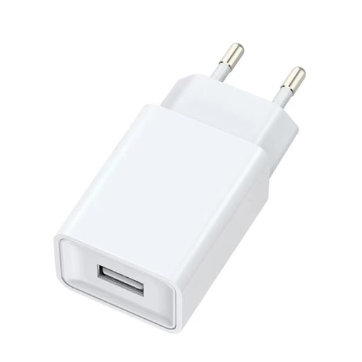 [32602-0] USB oplader 10W i hvid til mobil og lamper, USB-A-port, hurtig opladning