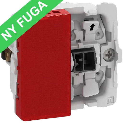 [1017058345] Fuga 1-pol afbryder m/LED lampe 16A uden afdækning