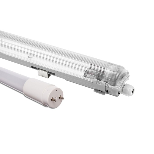 [30115-19125] Limea T8 LED enkeltarmatur - Inkl. 1 stk. 24W 150cm LED rør, IP65 vandtæt