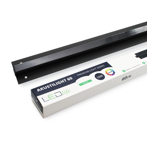 [31803-0] LED Troldtekt Skinne 60 cm, CCT - 19W, Akustilight, Planforsænket, 24V