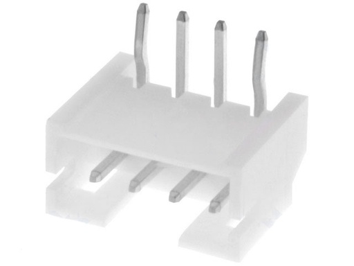 [H53555] Ledning-til-print fatning - JST PH, 4pol 90°, 2mm benafst.