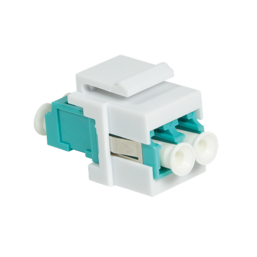 [H35863] Keystone Fiber samleled - LC Duplex Multimode, Akva/hvid