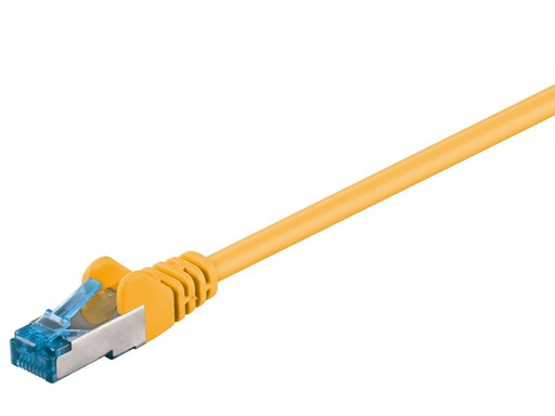 [H45504] S/FTP netværkskabel - CAT6a PiMF Halogenfri, Gul (1,5m)