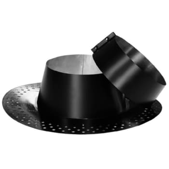 [288031325] Taginddækning Ø250 MM 33-45° sort, sort Fast Flash m spændekrave