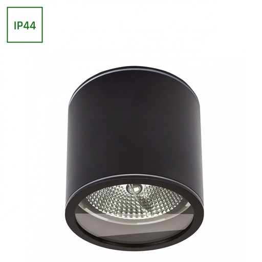 [21626-0] CHLOE AR111 GU10 LED Armatur - IP44, sort, rund, 118x114, uden lyskilde, 230V