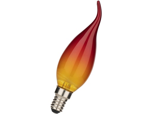 [H65228] C35 "flamme" LED kertepære - 240V / 4W, E14, Dæmpbar (1600K)