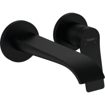 [702532201] hansgrohe Vivenis håndvaskarmatur 192mm2 hul vægmontering mat sort
