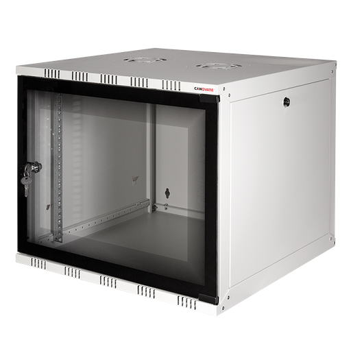 [H59091] 19" væg-rackskab - 12U B540xD550mm, Grå