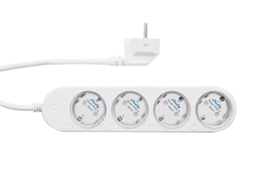 [7825994682] Shelly Power Strip Gen4 White - WiFi & Zigbee smart stikdåse