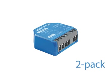 [7825994750] Shelly 1 Gen4 2-pack - WiFI & Zigbee relæ med potentialfrit kontaktsæt (12-48VDC/230VAC)