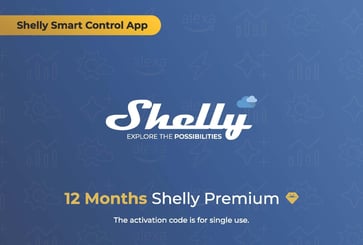 [7826000232] Shelly Cloud Premium 1 års voucher - Til Shelly Smart Control app