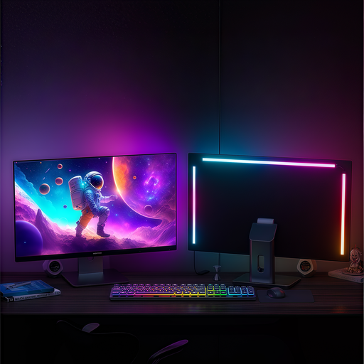 [31729-0] PC Sync LED Strip 24' Skærm 3 Sider - RGBIC, USB, 60 LED/m, 10W/m