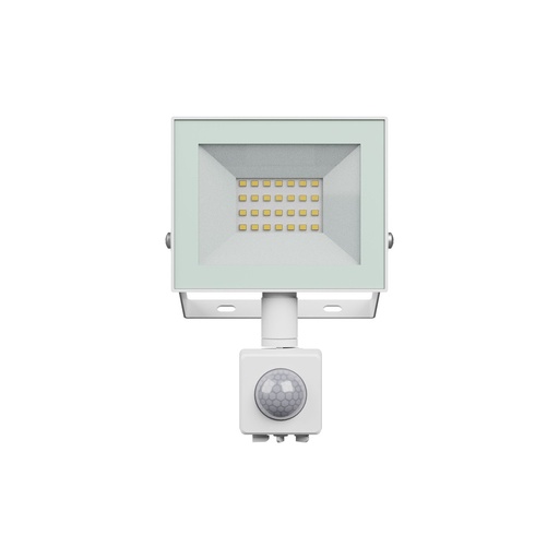 [32659-19799] Noctis Lux projektør 20W varm hvid med PIR sensor - 230V, IP44, hvid - 116x174x53mm - 1650lm - RA70