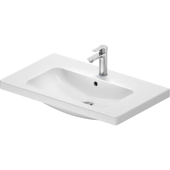 [930234373] Duravit D-Code håndvask, 800 x 480 mm, med hanehul og overløb