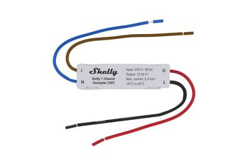 [7825994721] Shelly 1-Channel Decoupler 230V - AC til DC signalomformer