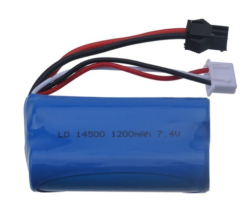 [H29377] LiION batterimodul - 7,4V 1200mAh (SM-2P + XH-3P stik)