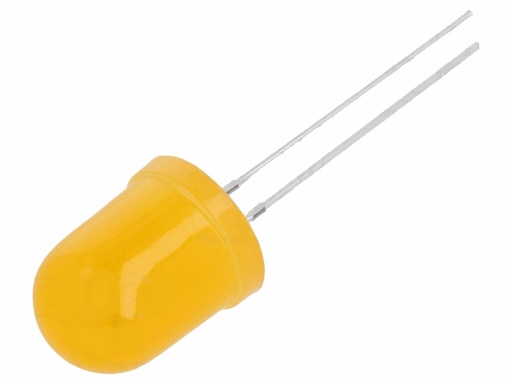 [H14818] 10mm LED - Rund, ORANGE diffus (330mcd 30°)
