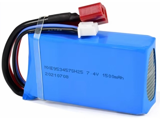 [H41226] LiIPOL batterimodul - 7,4V 1500mAh (DEAN + XH 3P stik)