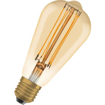 [5657057647] LEDVANCE Vintage 1906 LED edison guld straight filament ultra tynd 806lm 8,8W/822 (60W) E27 dæmpbar