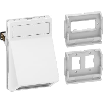 [1088002634] LK FUGA Dataudtag for 2xLC duplex eller 1xSC duplex (uden adaptor) 1,5 modul vinklet hvid