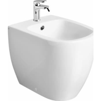 [676021000] Glomp BTW gulvstående bidét, hvid