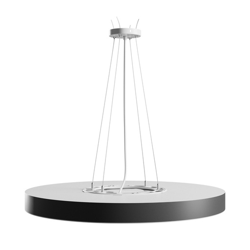 [32767-19675] Nymphea Optima loftlampe 65W - CCT, 230V, 120°, IP20, Ø600x50mm, hvid, sort, rund