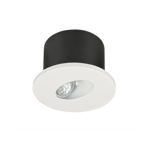 [3341-8664] 3W Indbygningsbelysning - Ydre: Ø8 cm, hul: 6,2x6,2 cm, 230V, 120lm, RA80.