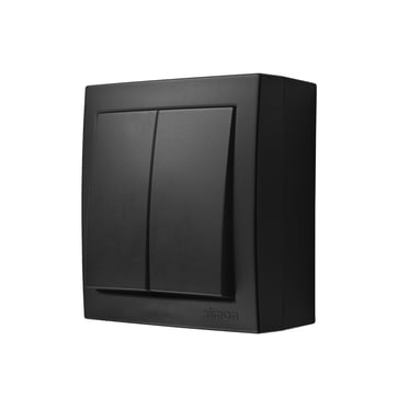 [7817207497] Simon X4 Kroneafbryder, 10 AX, 250 V~, skruefiksering, sort