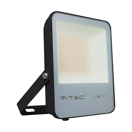 [25571-17413] 50W LED Projektør - 6400K Sort Hus, Grå Glas, 185lm/W - V-Tac Evolution serie med 5 års garanti