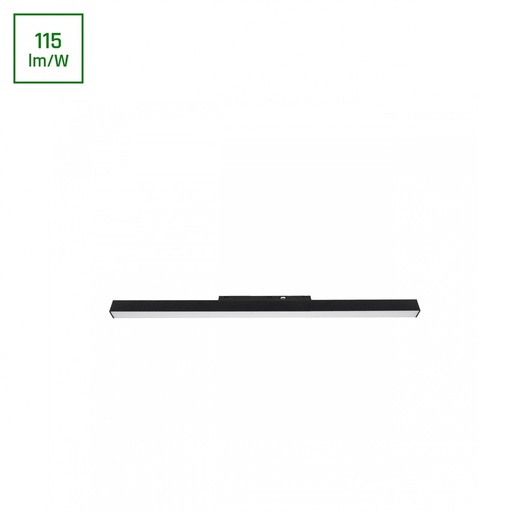 [24181-16763] System Shift Basic Line M - Lineær Armatur, 600mm, 20W, 4000K, Sort - Effekt: 20W, Input: 48V, 700lm, RA80