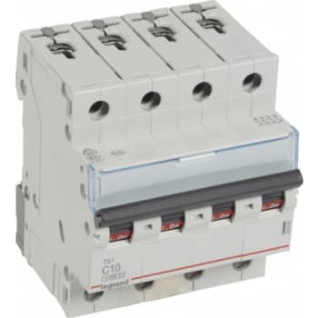 [3922400756] TX3 MCB automatsikring C10 4pol 4M 6000/6KA