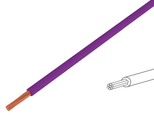 [H54736] Monteringsledning - H07V-K, 1,5mm², CU, Violet (metervare)