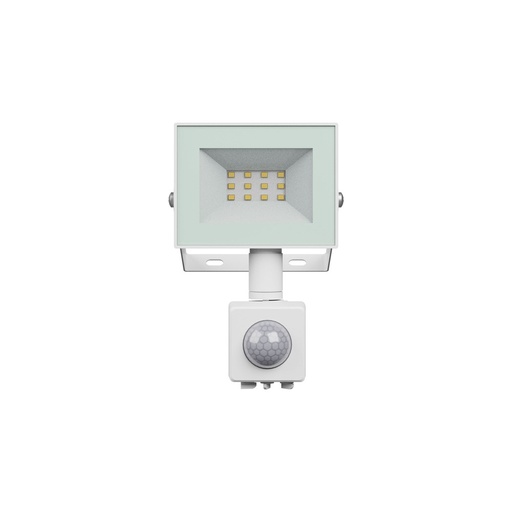 [29459-19761] Noctis Lux 4 projektør 10W Varm hvid med PIR sensor, 230V, IP44, 94x150x53mm, hvid - Ideel til udendørs belysning